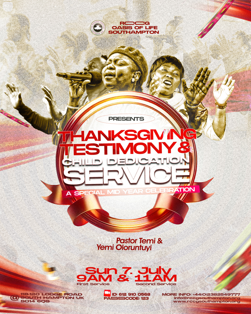 Thanksgiving and Testimony Service
